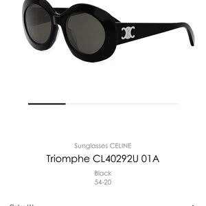 Celine Triomphe Black Sunglasses
